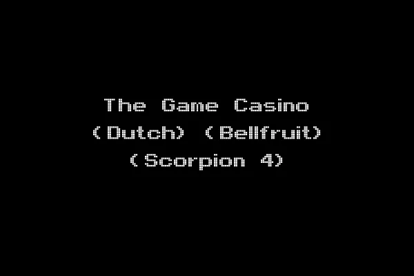 The Game Casino (Dutch) (Bellfruit) (Scorpion 4)