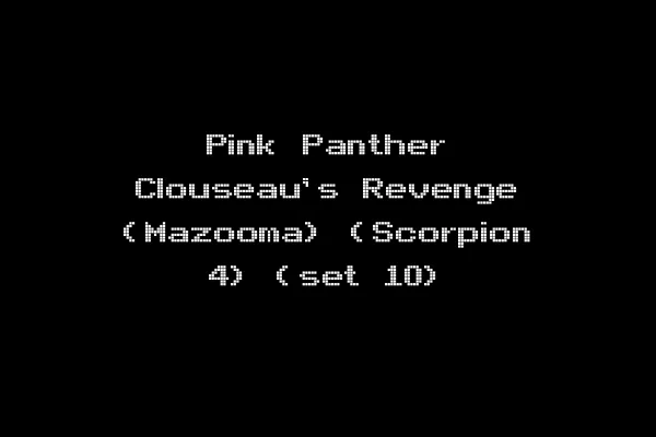 Pink Panther Clouseau's Revenge (Mazooma) (Scorpion 4) (set 10)