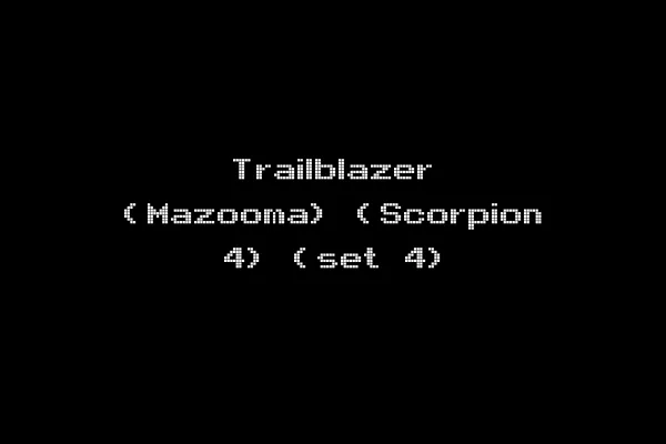 Trailblazer (Mazooma) (Scorpion 4) (set 4)