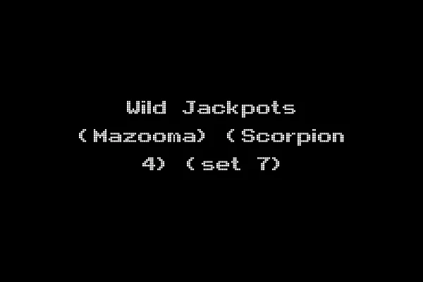 Wild Jackpots (Mazooma) (Scorpion 4) (set 7)
