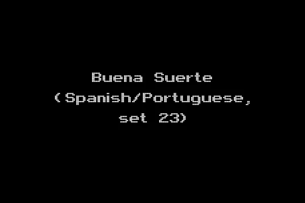 Buena Suerte (Spanish/Portuguese, set 23)