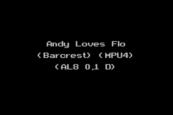Andy Loves Flo (Barcrest) (MPU4) (AL8 0.1 D)