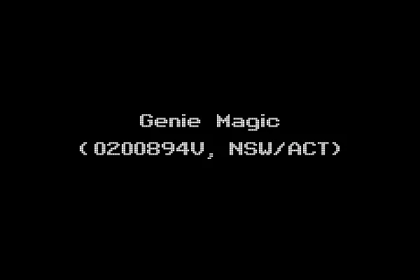 Genie Magic (0200894V, NSW/ACT)