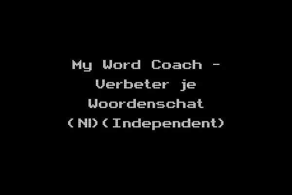 My Word Coach - Verbeter je Woordenschat (Nl)(Independent)