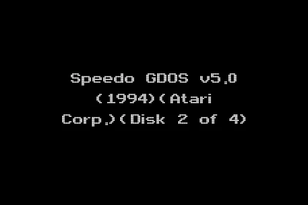 Speedo GDOS v5.0 (1994)(Atari Corp.)(Disk 2 of 4)