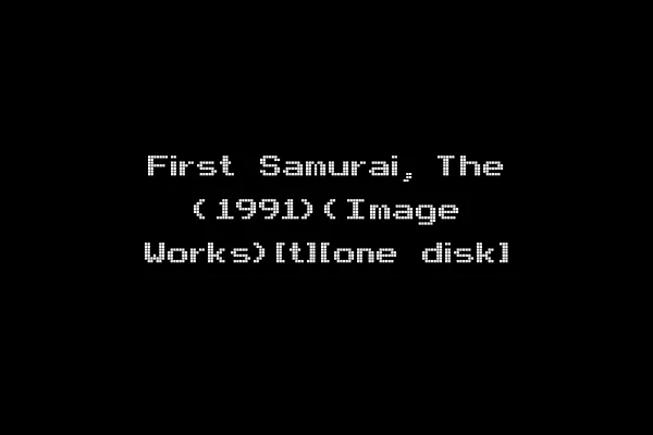 First Samurai, The (1991)(Image Works)[t][one disk]
