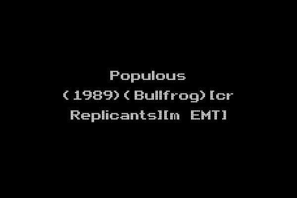 Populous (1989)(Bullfrog)[cr Replicants][m EMT]