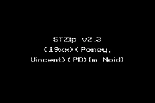 STZip v2.3 (19xx)(Pomey, Vincent)(PD)[m Noid]