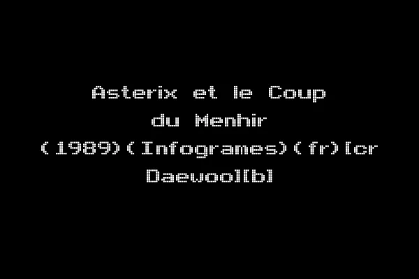 Asterix et le Coup du Menhir (1989)(Infogrames)(fr)[cr Daewoo][b]