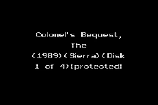 Colonel's Bequest, The (1989)(Sierra)(Disk 1 of 4)[protected]