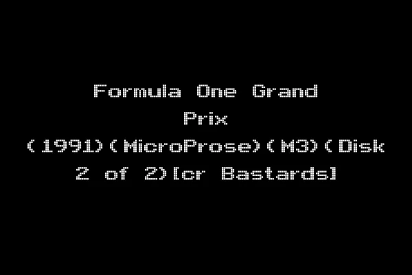 Formula One Grand Prix (1991)(MicroProse)(M3)(Disk 2 of 2)[cr Bastards]
