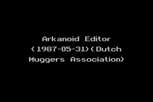 Arkanoid Editor (1987-05-31)(Dutch Muggers Association)