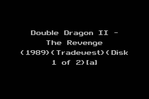 Double Dragon II - The Revenge (1989)(Tradewest)(Disk 1 of 2)[a]