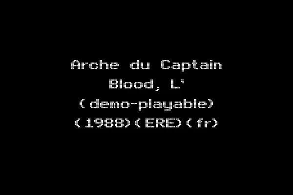 Arche du Captain Blood, L' (demo-playable) (1988)(ERE)(fr)