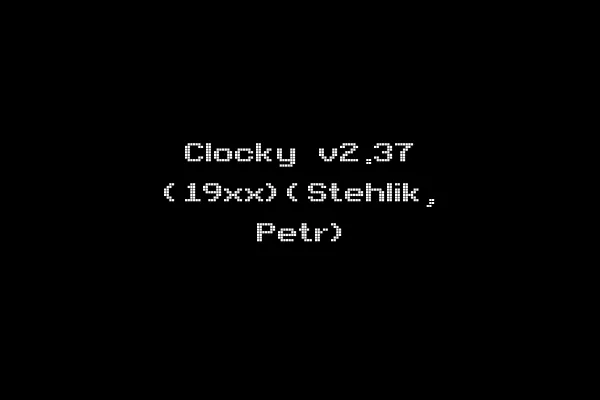 Clocky v2.37 (19xx)(Stehlik, Petr)