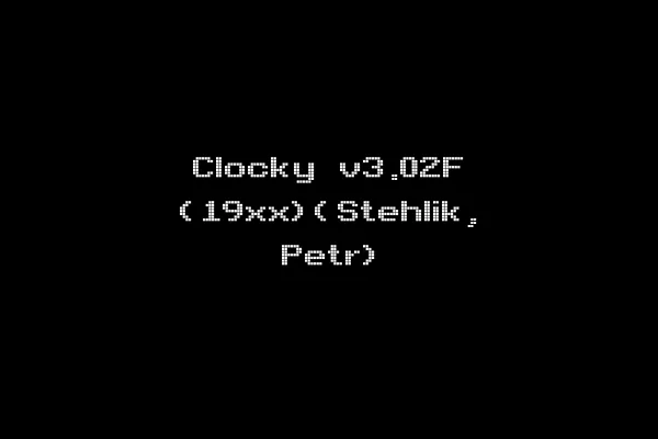 Clocky v3.02F (19xx)(Stehlik, Petr)