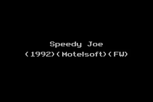 Speedy Joe (1992)(Motelsoft)(FW)