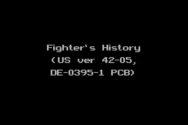 Fighter's History (US ver 42-05, DE-0395-1 PCB)