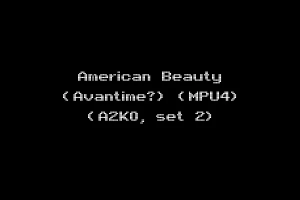 American Beauty (Avantime?) (MPU4) (A2K0, set 2)