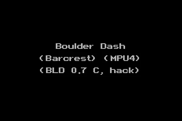 Boulder Dash (Barcrest) (MPU4) (BLD 0.7 C, hack)