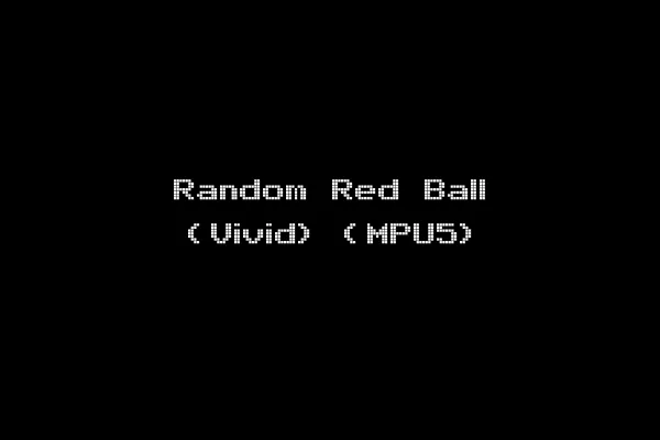 Random Red Ball (Vivid) (MPU5)