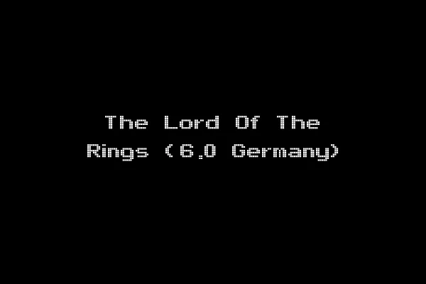 The Lord Of The Rings (6.0 Germany)