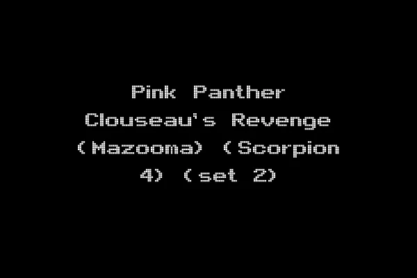 Pink Panther Clouseau's Revenge (Mazooma) (Scorpion 4) (set 2)