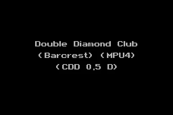 Double Diamond Club (Barcrest) (MPU4) (CDD 0.5 D)