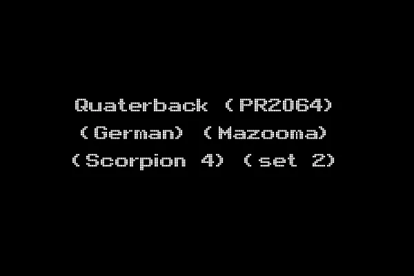 Quaterback (PR2064) (German) (Mazooma) (Scorpion 4) (set 2)