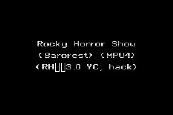 Rocky Horror Show (Barcrest) (MPU4) (RH__3.0 YC, hack)
