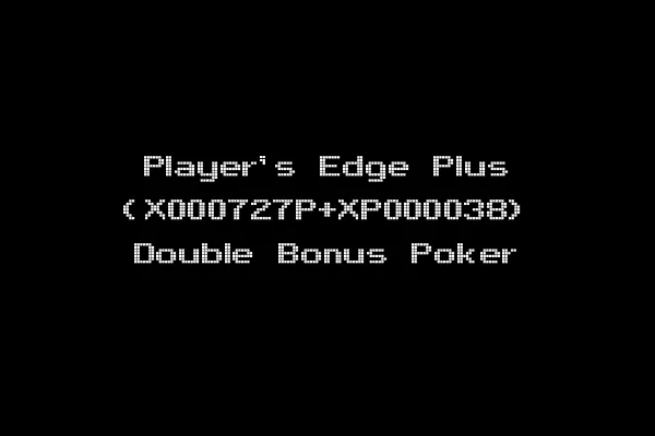 Player's Edge Plus (X000727P+XP000038) Double Bonus Poker