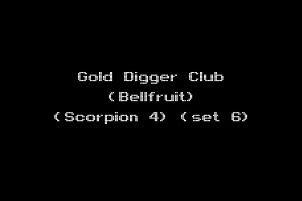 Gold Digger Club (Bellfruit) (Scorpion 4) (set 6)