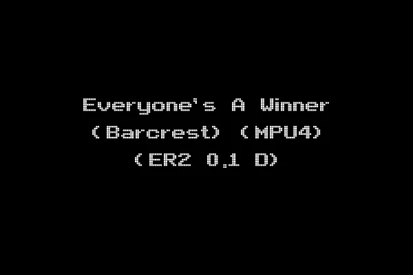 Everyone's A Winner (Barcrest) (MPU4) (ER2 0.1 D)