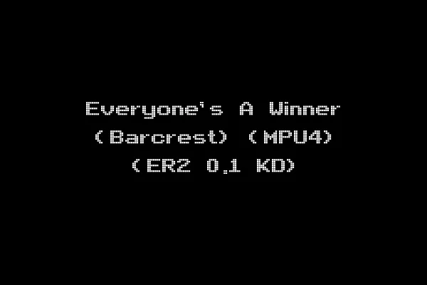 Everyone's A Winner (Barcrest) (MPU4) (ER2 0.1 KD)