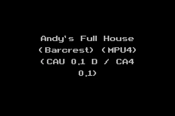 Andy's Full House (Barcrest) (MPU4) (CAU 0.1 D / CA4 0.1)