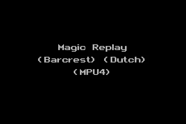 Magic Replay (Barcrest) (Dutch) (MPU4)