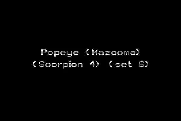 Popeye (Mazooma) (Scorpion 4) (set 6)