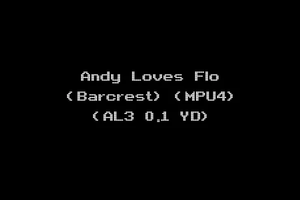Andy Loves Flo (Barcrest) (MPU4) (AL3 0.1 YD)