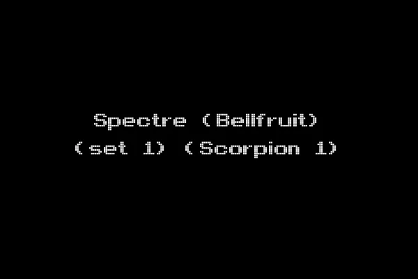 Spectre (Bellfruit) (set 1) (Scorpion 1)