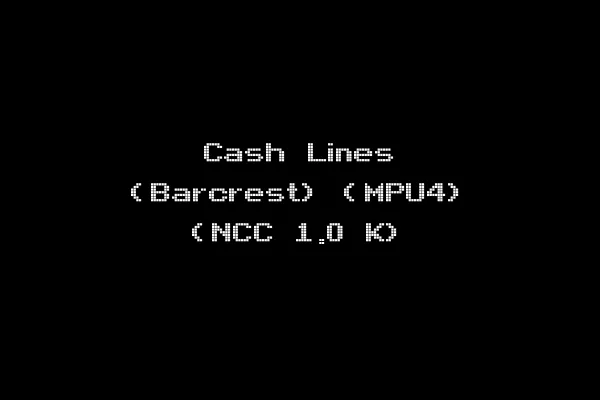 Cash Lines (Barcrest) (MPU4) (NCC 1.0 K)