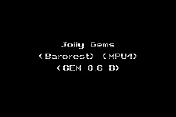 Jolly Gems (Barcrest) (MPU4) (GEM 0.6 B)