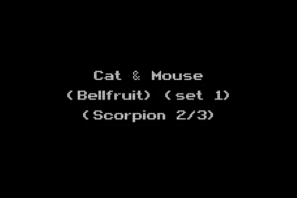 Cat & Mouse (Bellfruit) (set 1) (Scorpion 2/3)