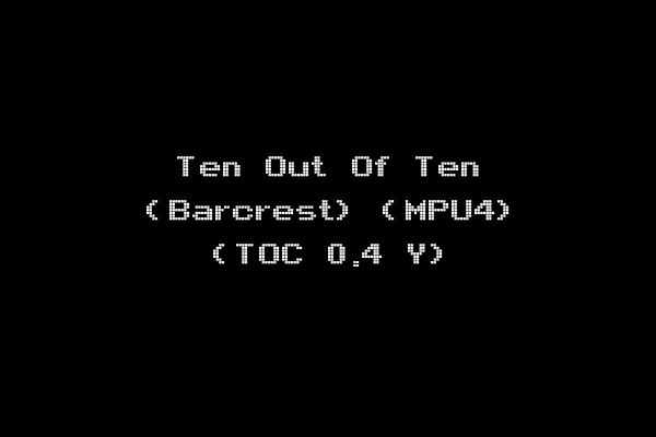 Ten Out Of Ten (Barcrest) (MPU4) (TOC 0.4 Y)