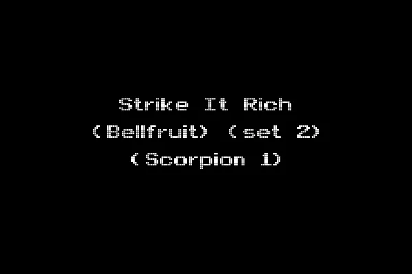 Strike It Rich (Bellfruit) (set 2) (Scorpion 1)