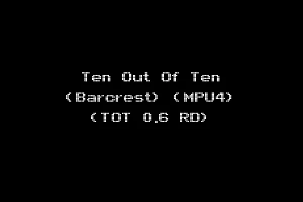 Ten Out Of Ten (Barcrest) (MPU4) (TOT 0.6 RD)