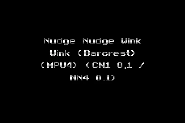 Nudge Nudge Wink Wink (Barcrest) (MPU4) (CN1 0.1 / NN4 0.1)