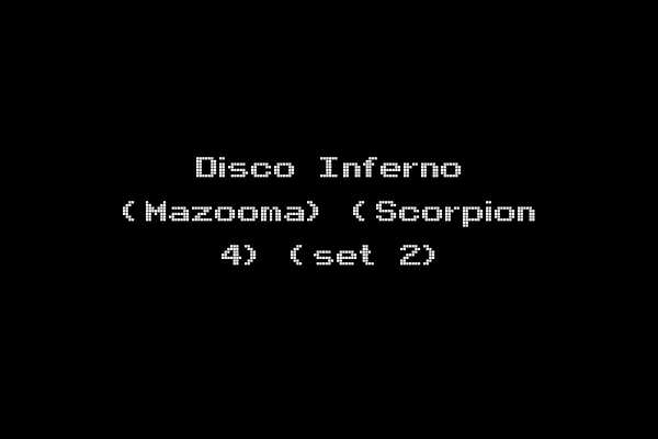 Disco Inferno (Mazooma) (Scorpion 4) (set 2)