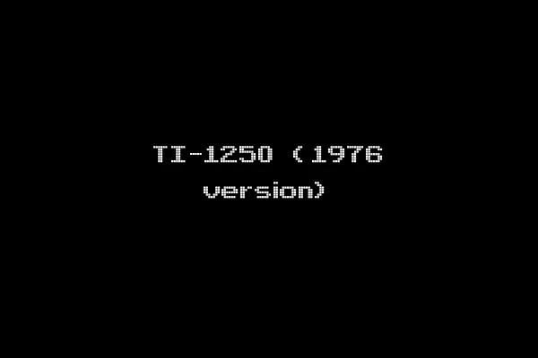 TI-1250 (1976 version)