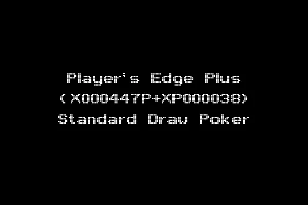 Player's Edge Plus (X000447P+XP000038) Standard Draw Poker