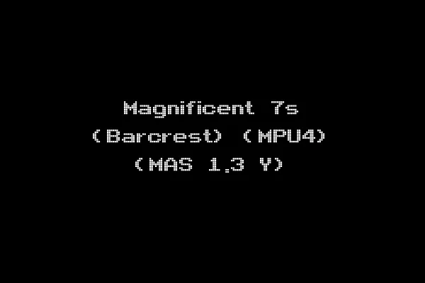 Magnificent 7s (Barcrest) (MPU4) (MAS 1.3 Y)